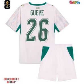 Senegal Pape Gueye #26 Hjemmebanesæt Børn VM 2026 Kort ærmer (+ korte bukser)
